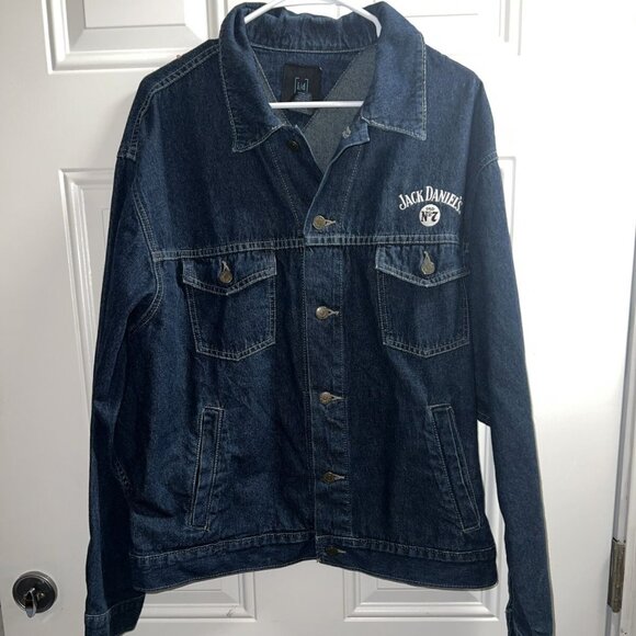 Jack Daniels Old No. 7 Denim Trucker Jacket Men’s Size Large